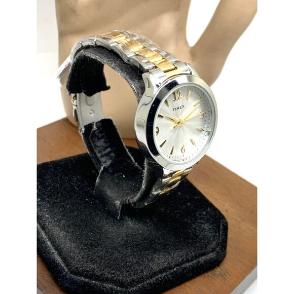 Timex Women's Watch TW2V35900 Quartz Silver Dial Two Tone Stainless Steel 32mm - Picture 14 of 14